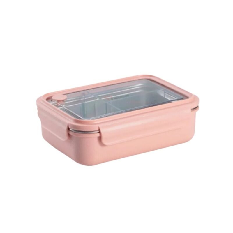 La gourmet 3R PAC2GO Sassy Collection 1.1L Rectangular Lunch Box (Pink)