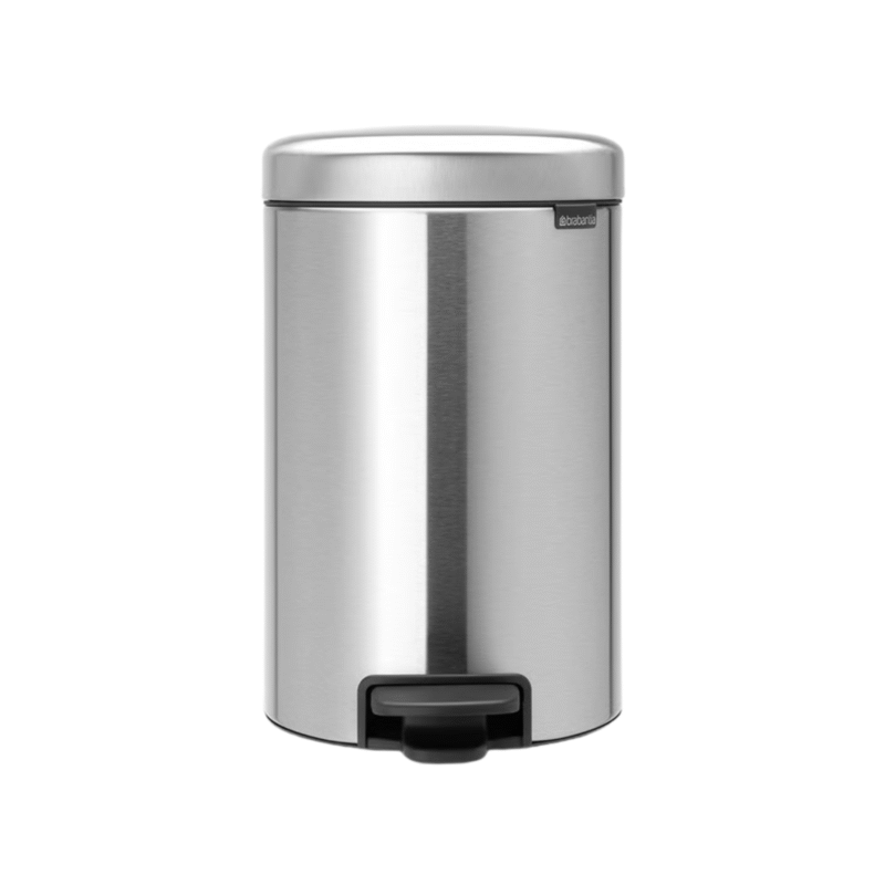 Brabantia NewIcon Pedal Bin 12L - Matt Steel Fingerprint Proof