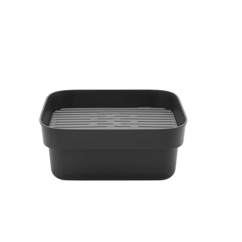 Brabantia Washing Up Bowl with Drying Tray - Dark Grey