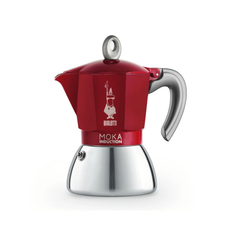 Bialetti New Moka Induction (Red, 4 Cups)
