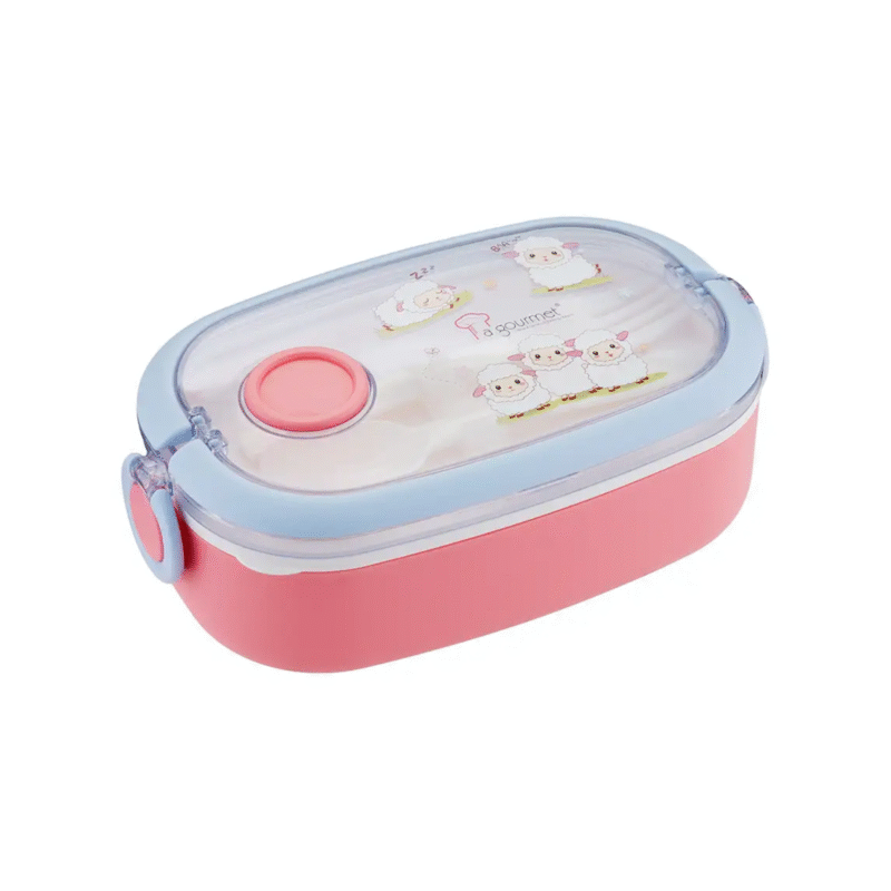 La gourmet Sassy Kids 900ml Lunch Box with spoon – Sheep