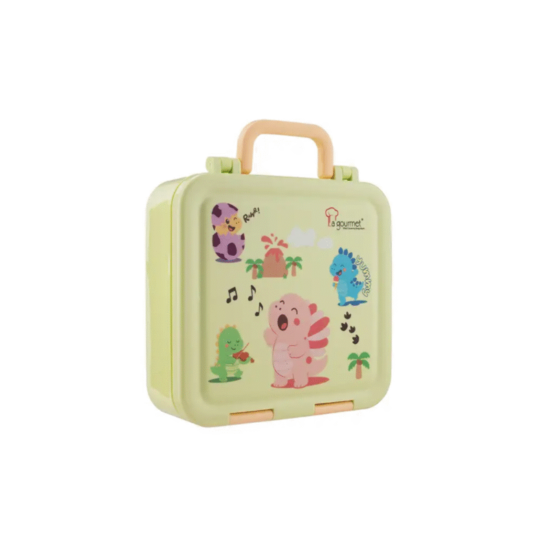 La gourmet Sassy Kids 1000ml 3 Compartment Lunch Box – Dinosaur
