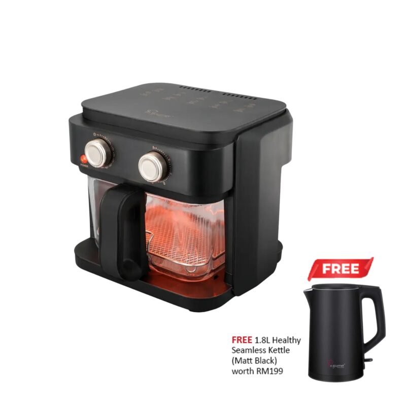 La gourmet Crystalline Air Fryer 5.5L - Matt Black