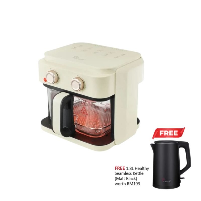La gourmet Crystalline Air Fryer 5.5L - Cream