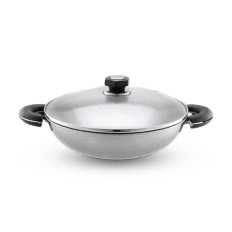 La gourmet Stainless Steel Elite Wok 32cm 5-ply with Induction (5L)