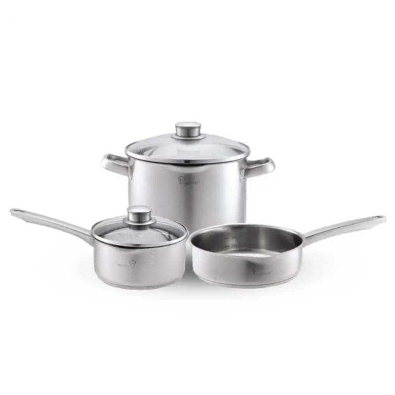 La gourmet Stainless Steel Cook & Pour 3pcs set - Junior Set