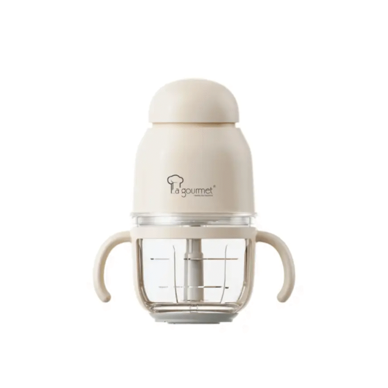La gourmet Electric Glass Chopper 300ml + 600ml (Crème)