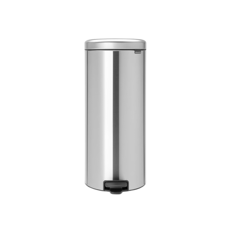 Brabantia NewIcon Pedal Bin 30L - Brilliant Steel