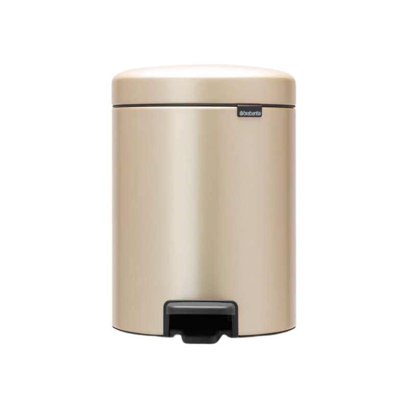 Brabantia NewIcon Pedal Bin 5L - Metallic Gold