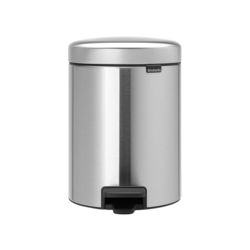 Brabantia NewIcon Pedal Bin 5L - Matt Steel Fingerprint Proof