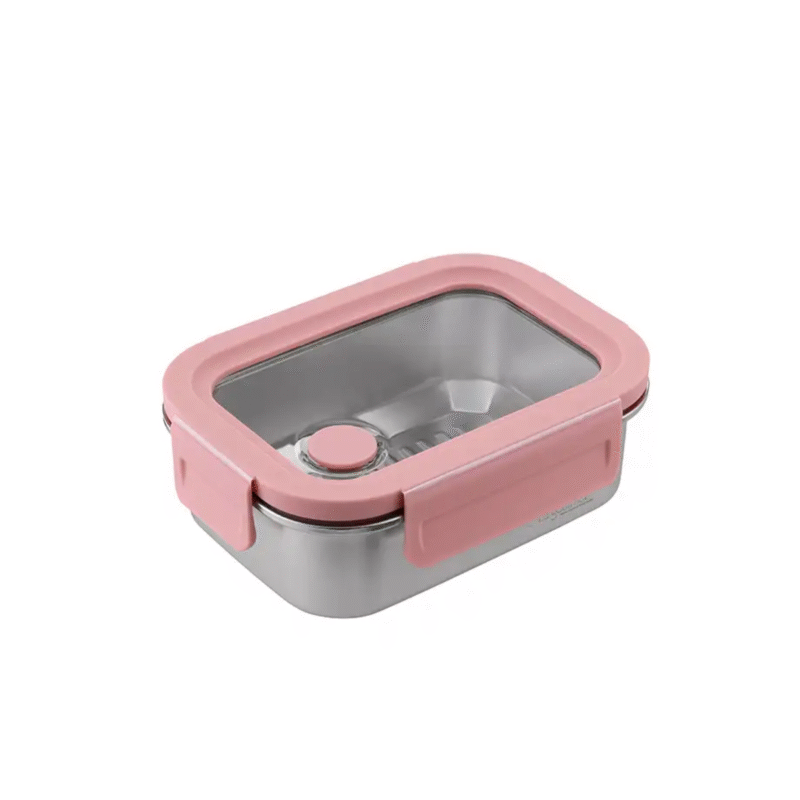 La gourmet INOX316 Stainless Steel Lunch Box (Pink) - 800ml