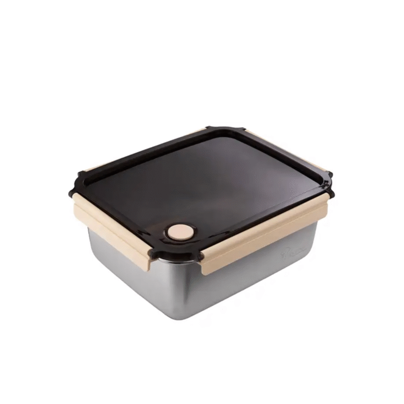 La gourmet INOX304 Stainless Steel Lunch Box (Cream) - 2.9L