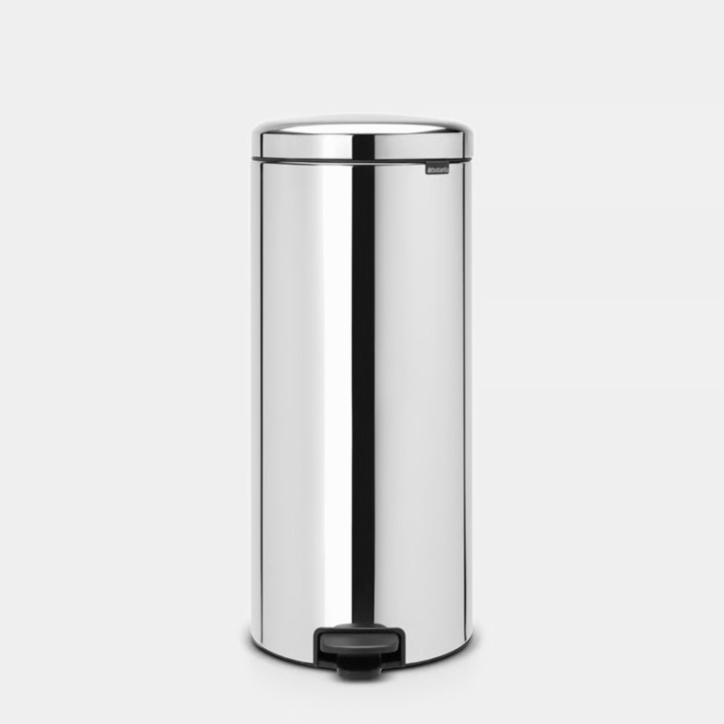 Brabantia NewIcon Pedal Bin 30L - Matt Steel Fingerprint Proof