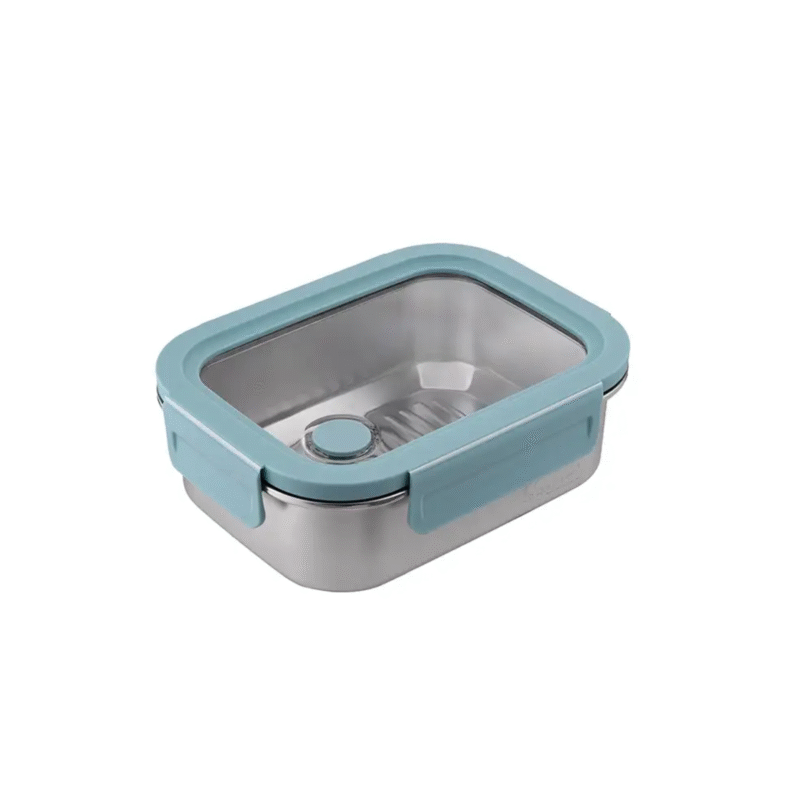 La gourmet INOX316 Stainless Steel Lunch Box (Blue) - 1400ml