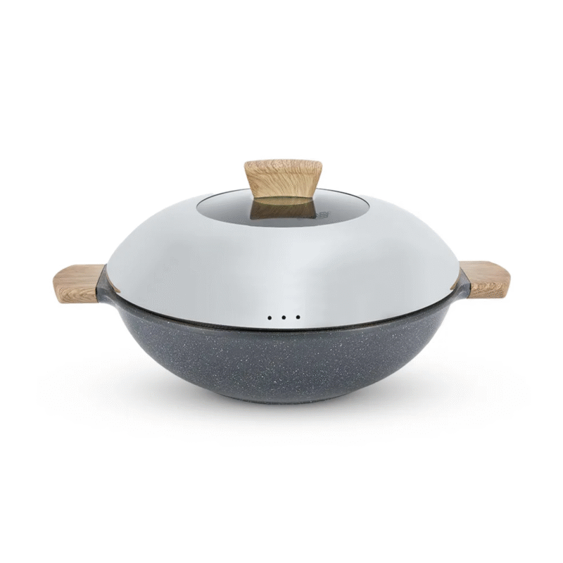 Shogun Granite Plus Ceragan Ceramic 36 x 11cm Non-stick Covered Wok, 7.2L (Induction)