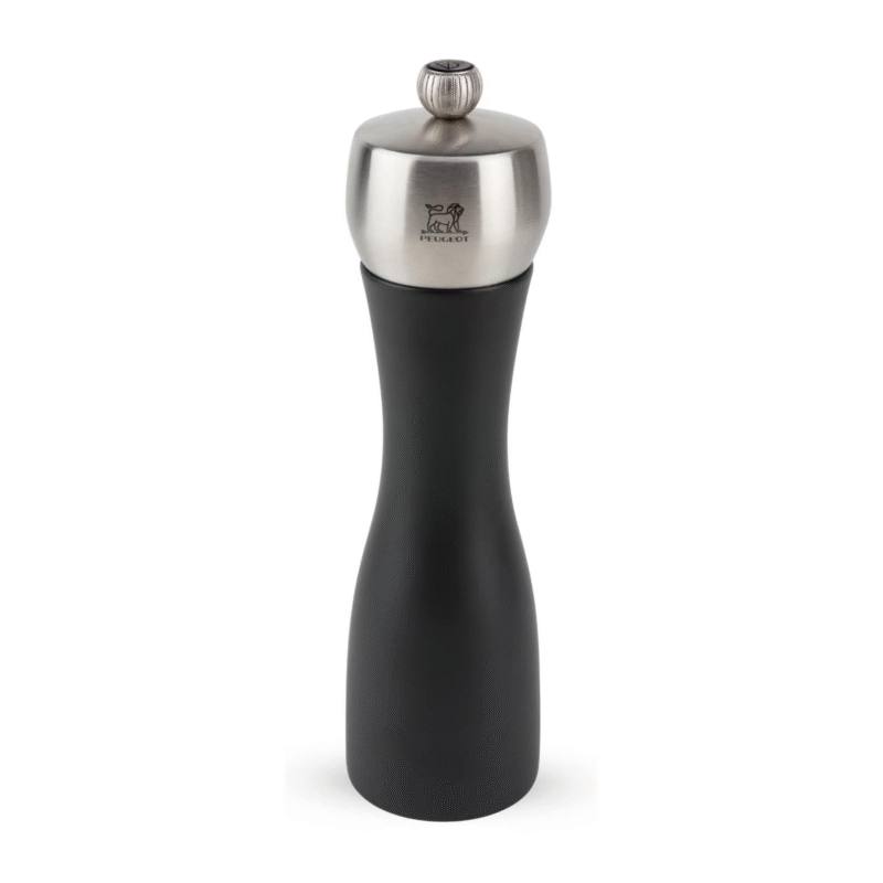 Peugeot Fidji 20cm Stainless Steel Salt Mill – Wood Black