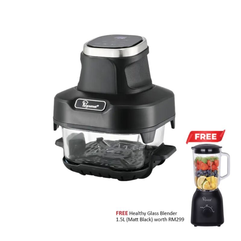 La gourmet Krunch Crystalline™ Air Fryer Pro Series – 1.8L + 4.5L