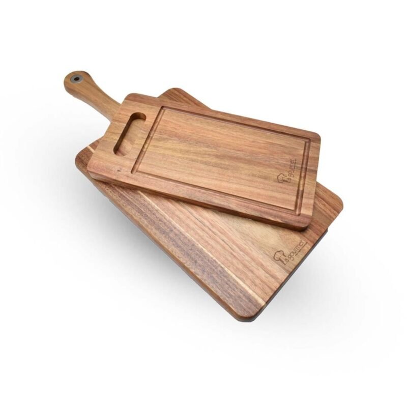 La gourmet Acacia 2pieces Cutting Board Set