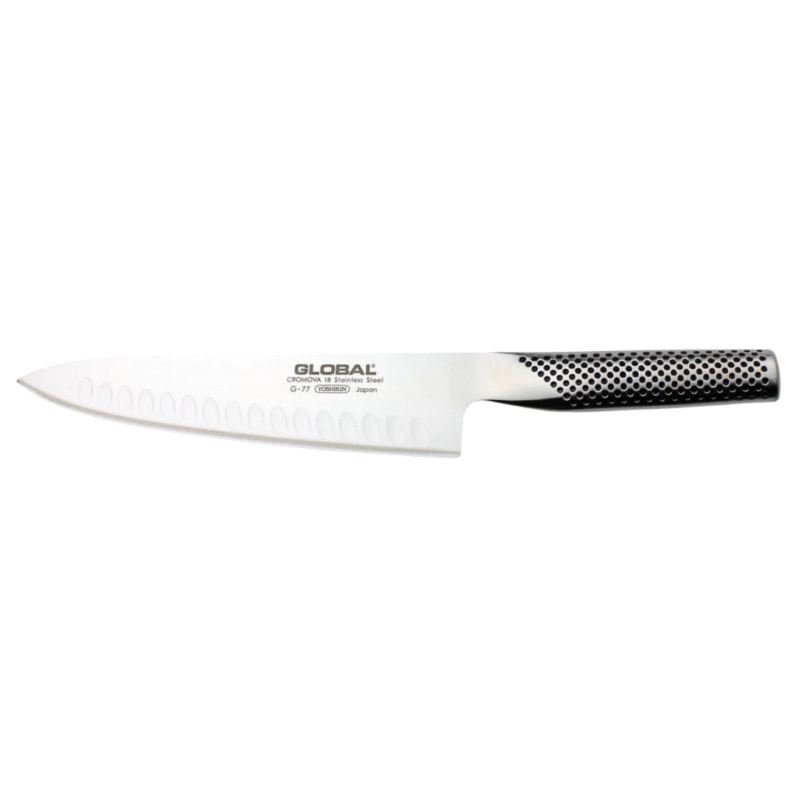 Global Fluted Cook's Knife 20cm, G-77