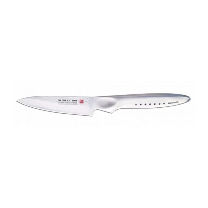 Global SAI 10cm Paring Knife with Hammer Finish