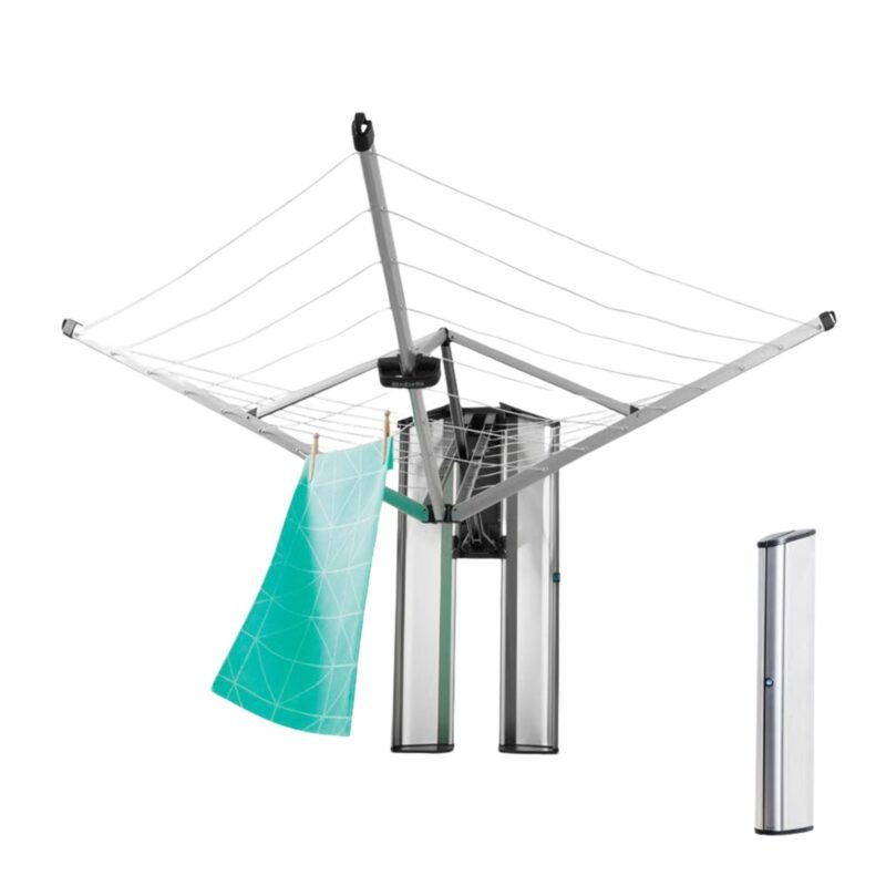 Brabantia WallFix Dryer - Wall Mounted Rotary 24 Meter (with Storage Box)