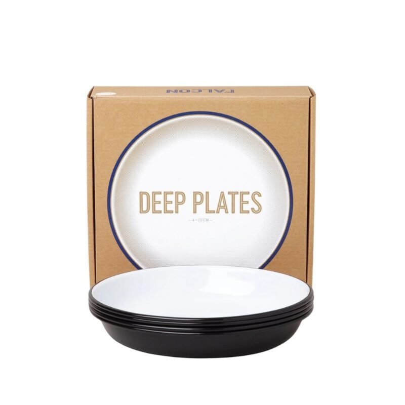 Falcon Deep Plate (4pcs/set) - Coal Black