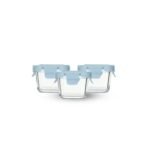 La gourmet Pureglas 160ml Square Container Set (3pcs/Set)
