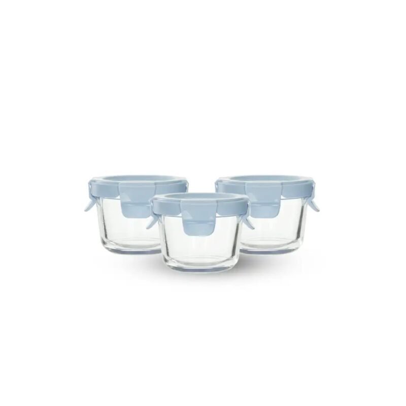 La gourmet Pureglas 130ml Round Container Set (3pcs/Set)