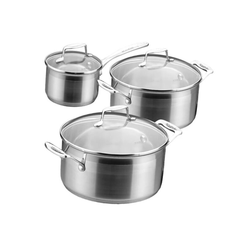Scanpan Impact 3pc Cookware Set with Lids
