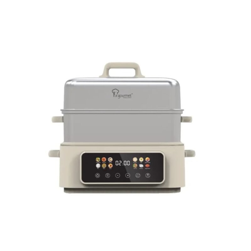 La gourmet Electric 2-Tier Stainless Steel Multi Food Steamer – Pro Series